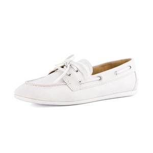 NEW CUSHIONAIRE women's anchor lightweight boat shoes in white smooth